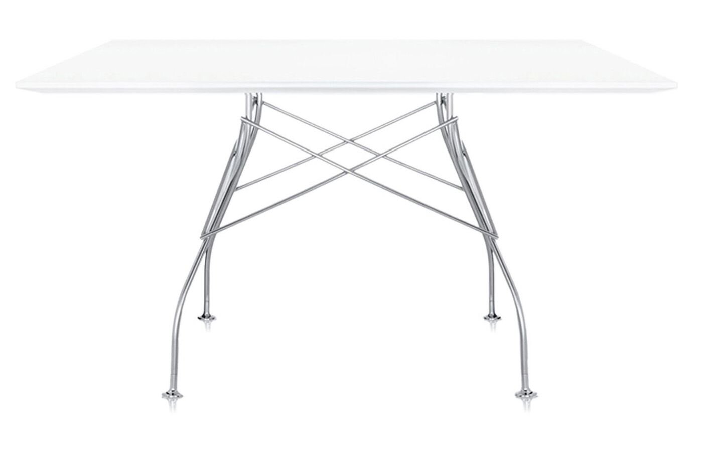 Glossy Square Table by Kartell Furniture Tables